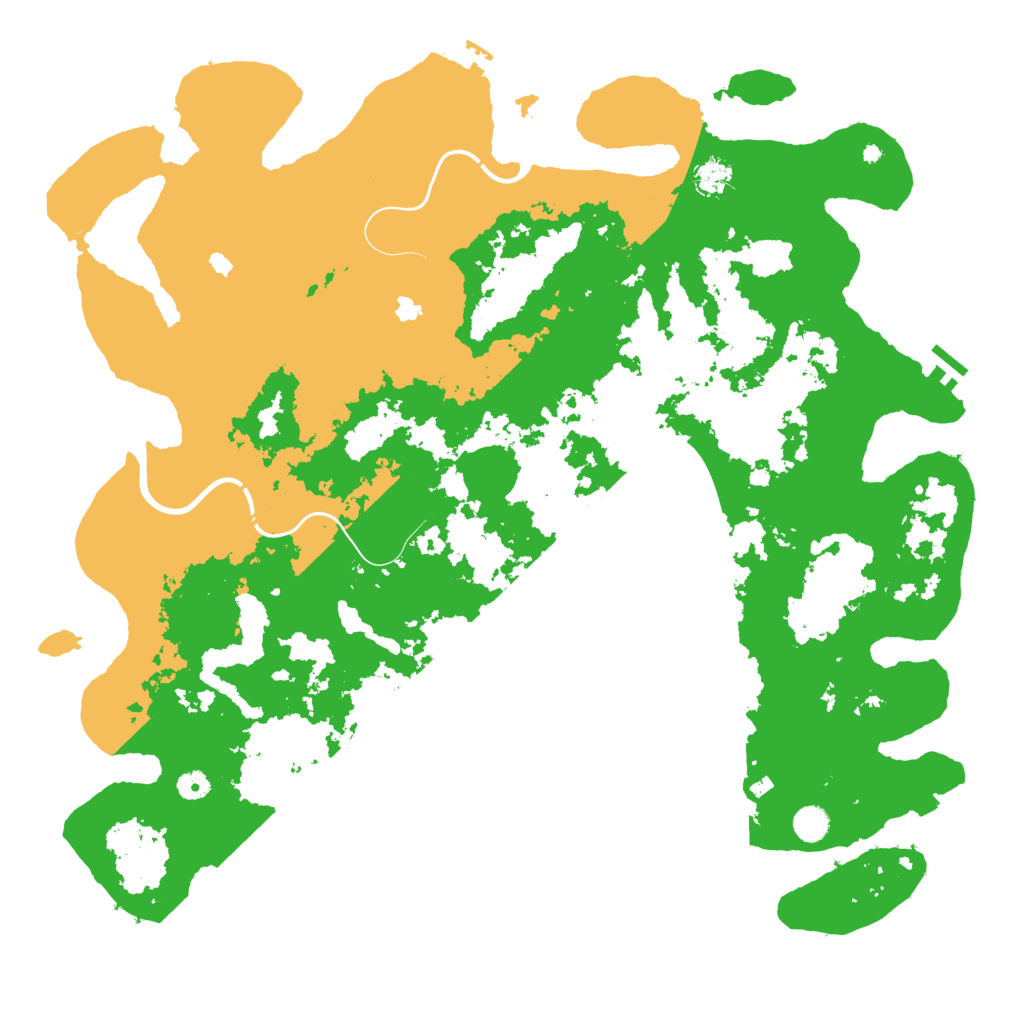 Biome Rust Map: Procedural Map, Size: 5000, Seed: 25001