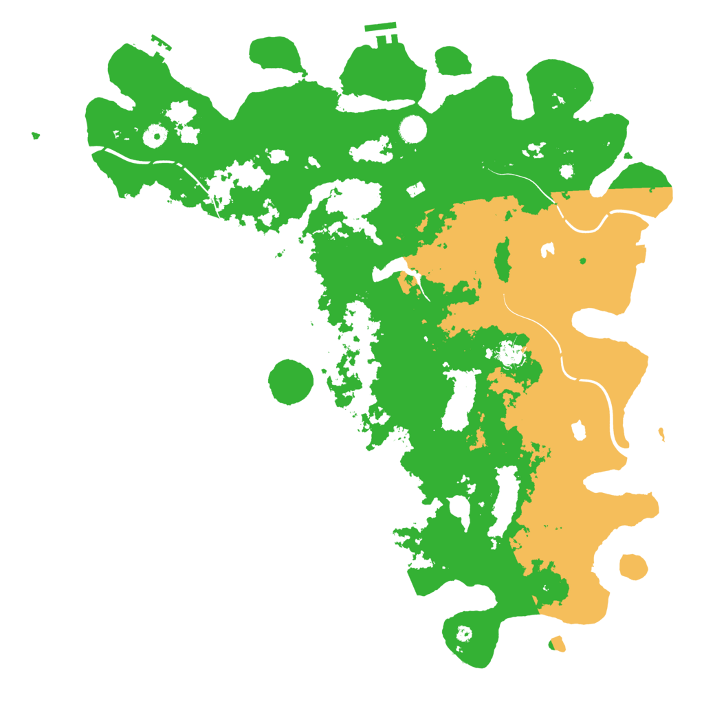 Biome Rust Map: Procedural Map, Size: 4500, Seed: 1517304275