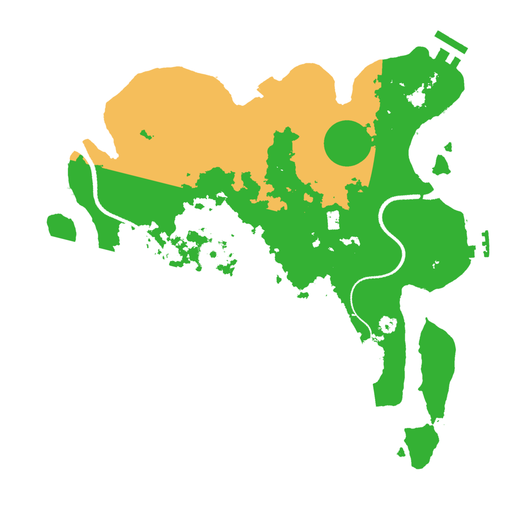 Biome Rust Map: Procedural Map, Size: 3000, Seed: 8642510
