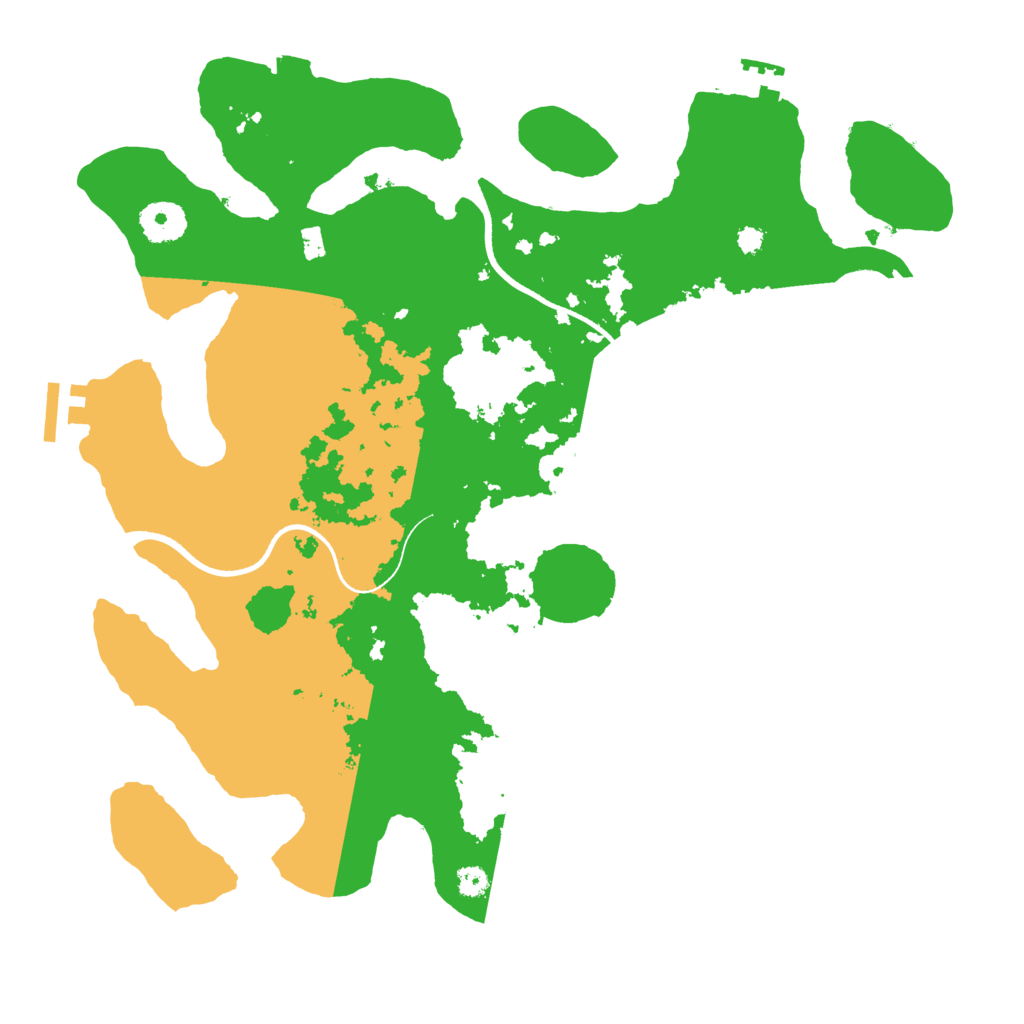 Biome Rust Map: Procedural Map, Size: 3500, Seed: 123487