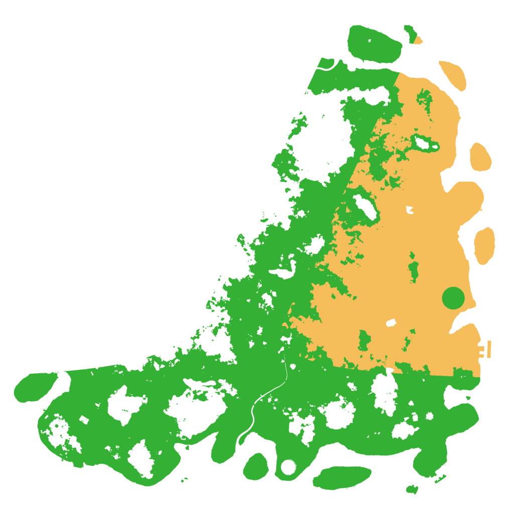 Biome Rust Map: Procedural Map, Size: 6000, Seed: 41522444