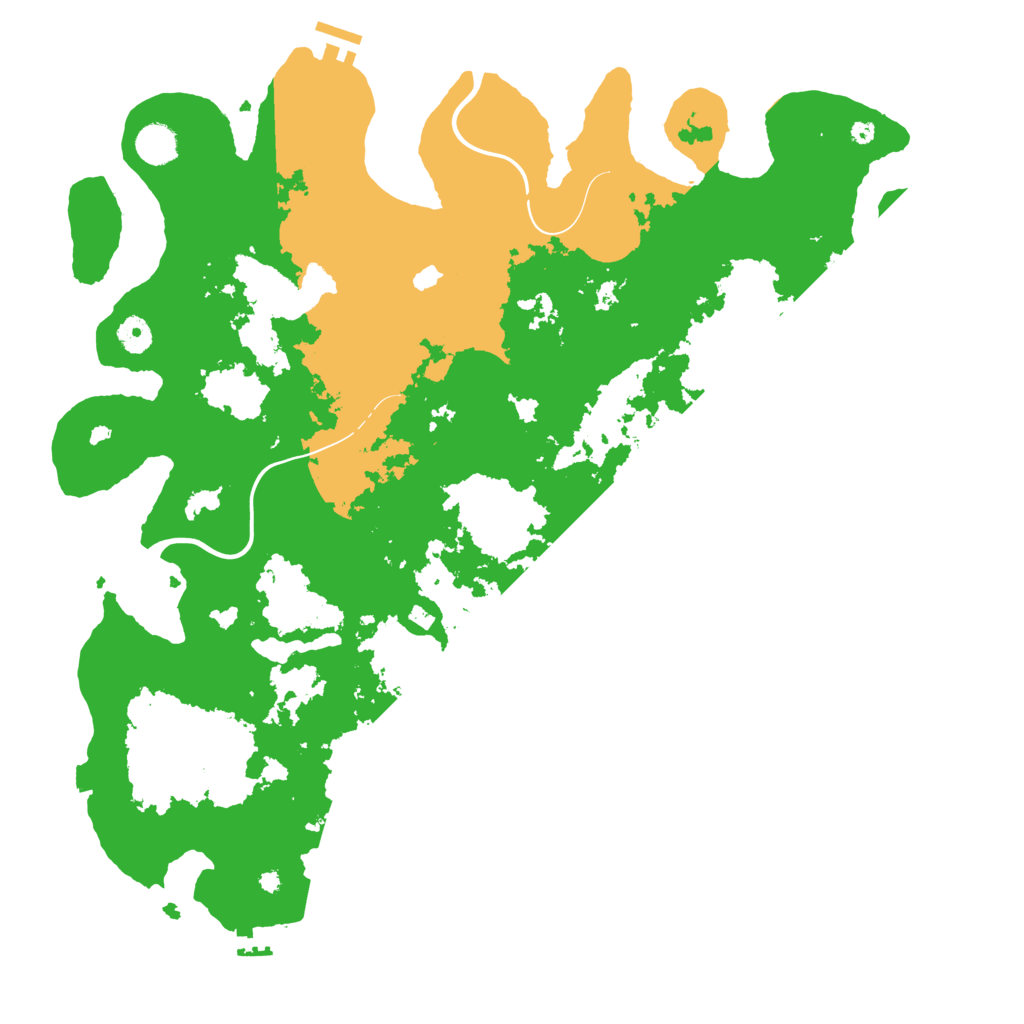 Biome Rust Map: Procedural Map, Size: 4400, Seed: 7464325