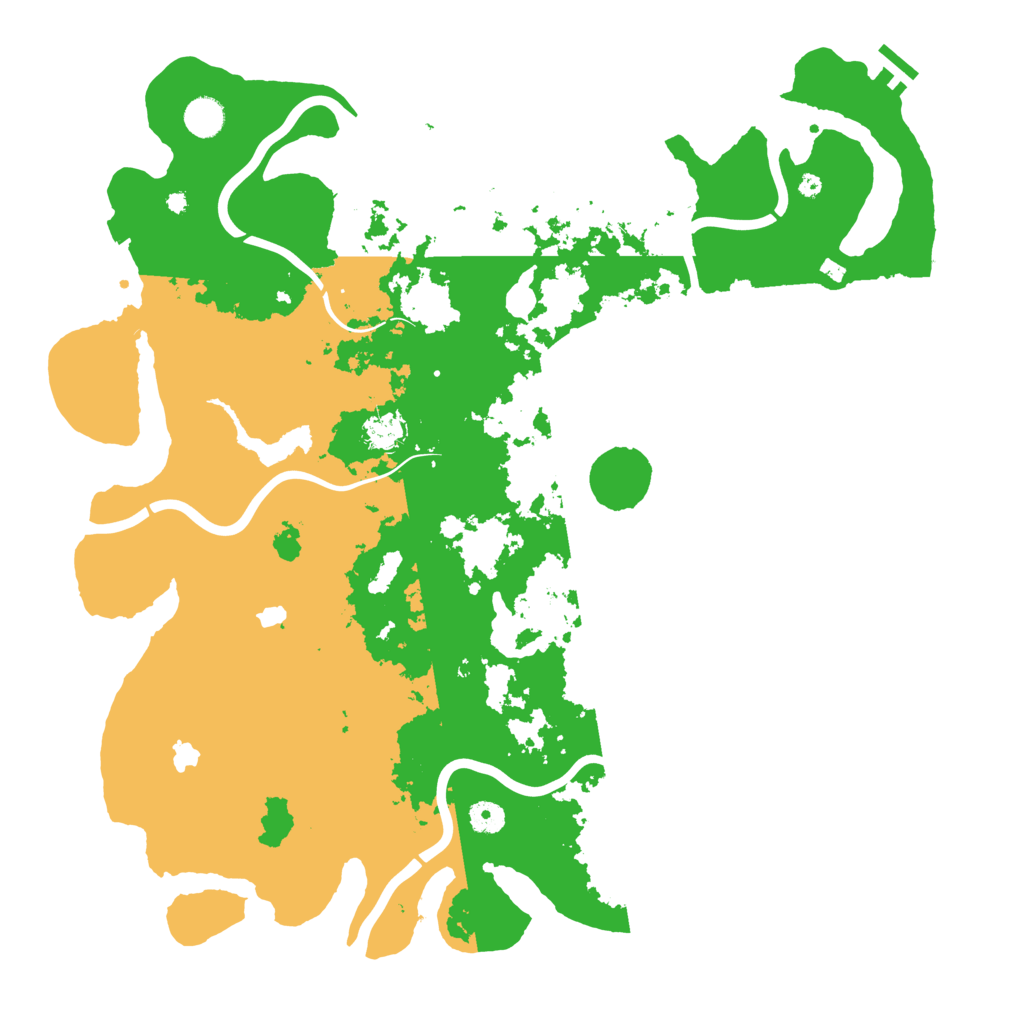 Biome Rust Map: Procedural Map, Size: 4500, Seed: 615345130