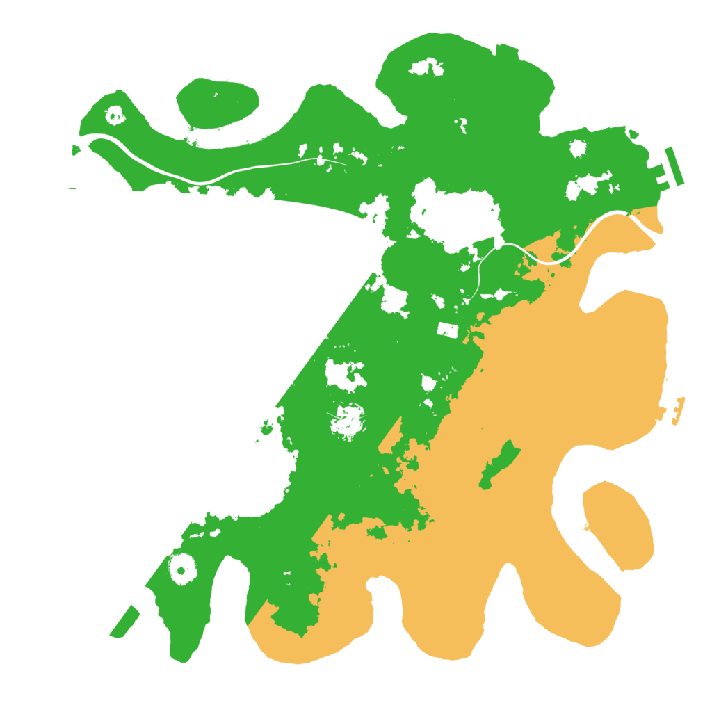 Biome Rust Map: Procedural Map, Size: 3700, Seed: 290572512