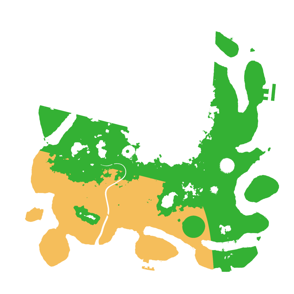 Biome Rust Map: Procedural Map, Size: 3500, Seed: 281655898