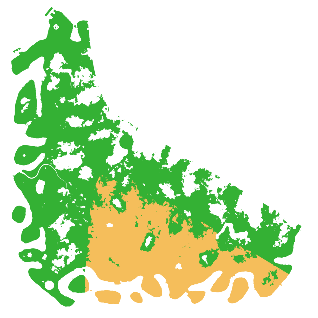 Biome Rust Map: Procedural Map, Size: 6000, Seed: 26021985
