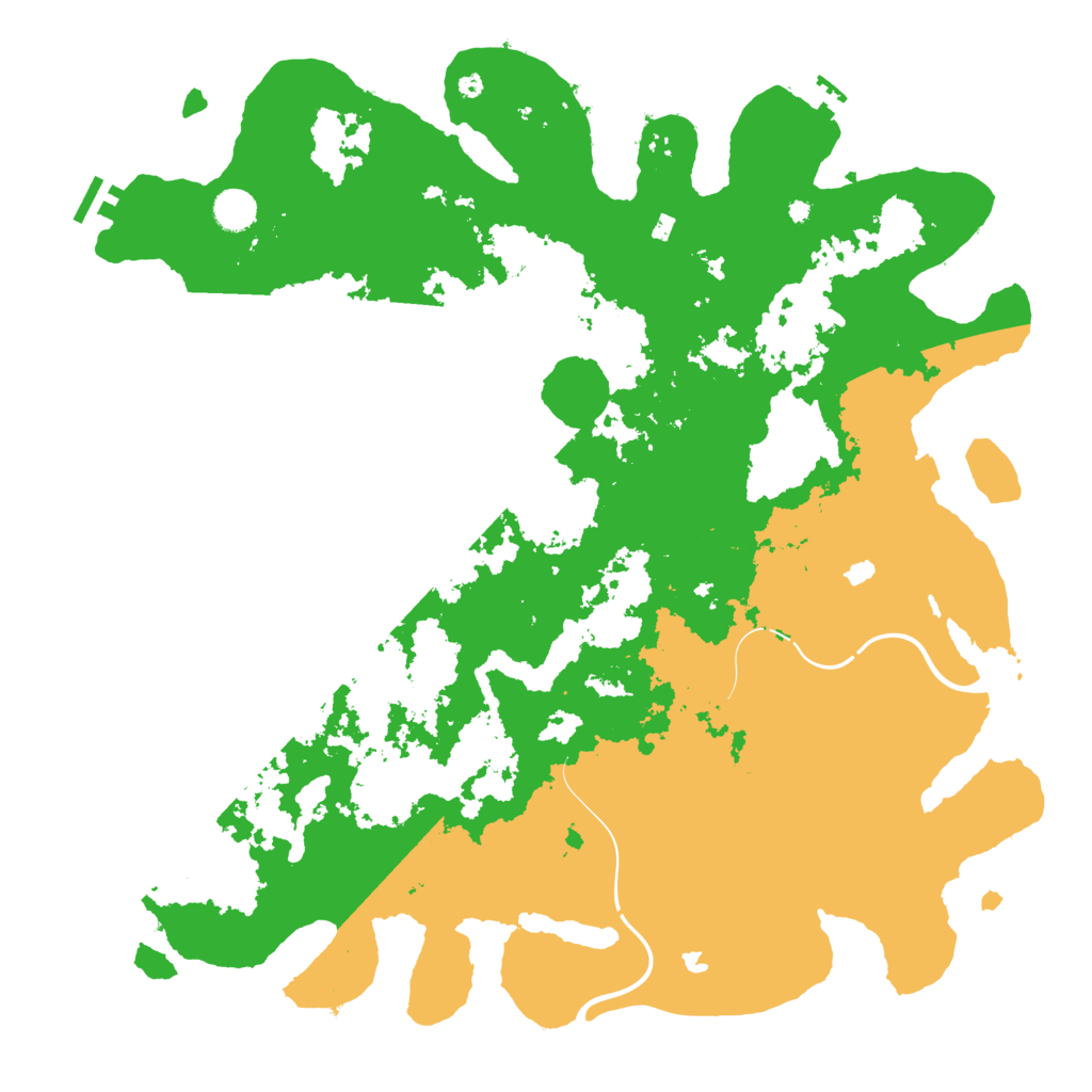 Biome Rust Map: Procedural Map, Size: 4500, Seed: 1999215916