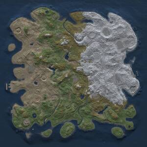Thumbnail Rust Map: Procedural Map, Size: 4800, Seed: 194902649, 17 Monuments