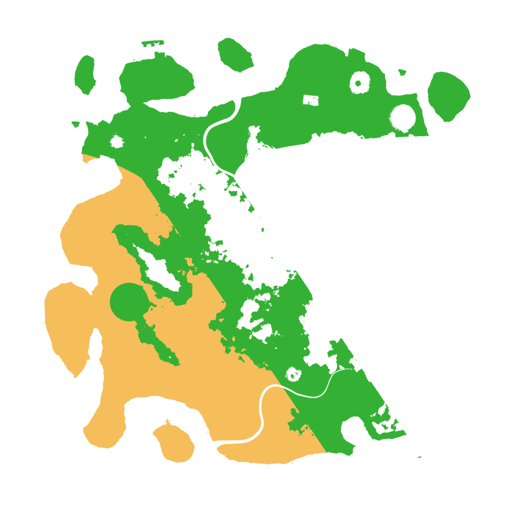 Biome Rust Map: Procedural Map, Size: 3500, Seed: 518769050