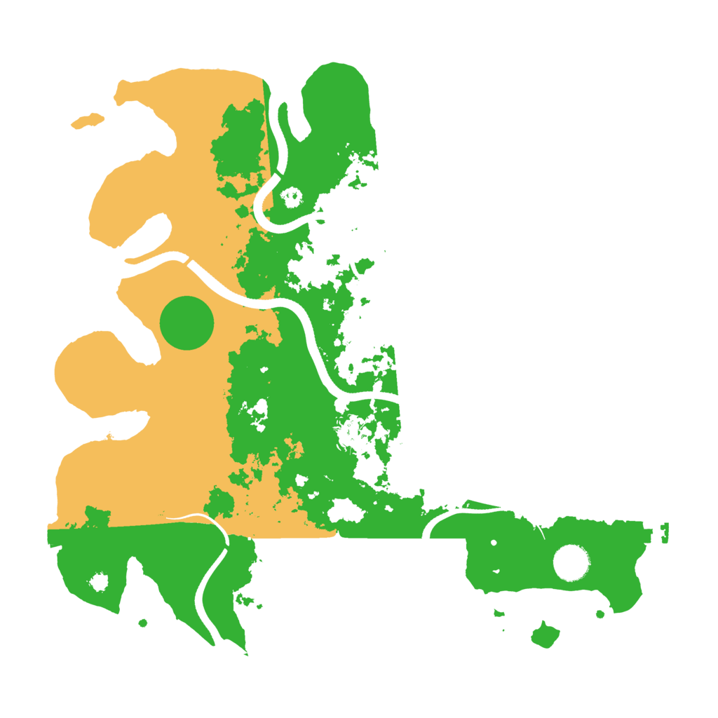 Biome Rust Map: Procedural Map, Size: 3500, Seed: 50022