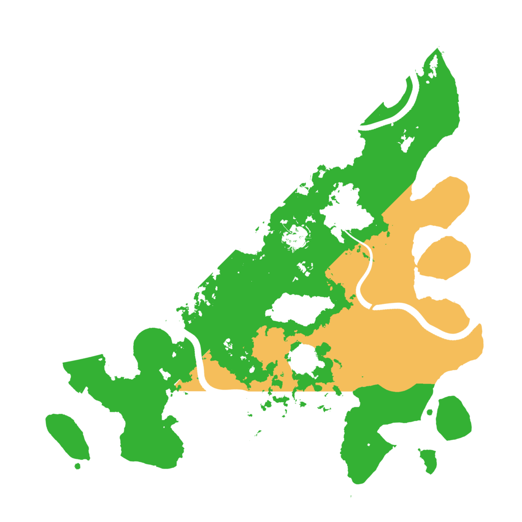 Biome Rust Map: Procedural Map, Size: 3500, Seed: 1803200404
