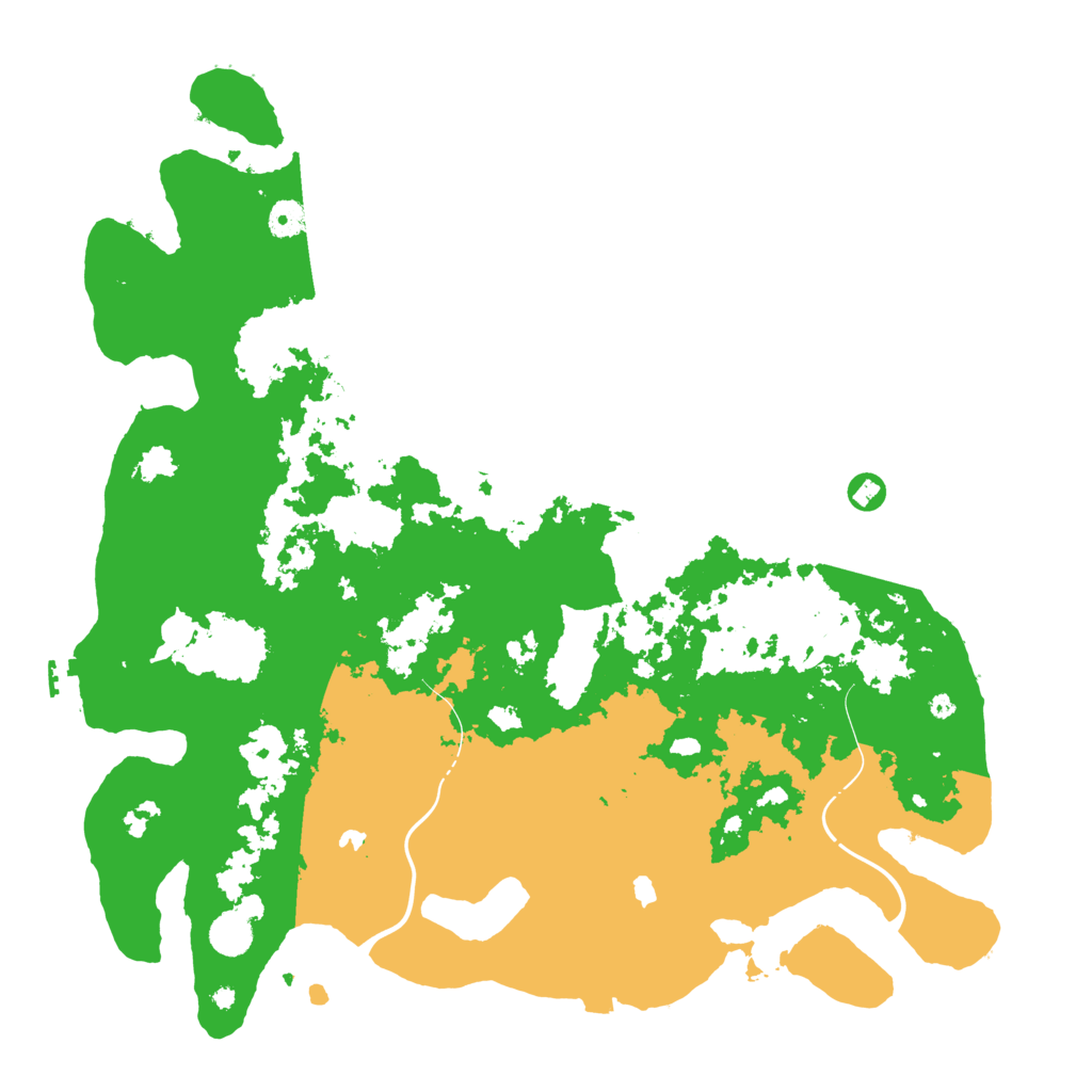 Biome Rust Map: Procedural Map, Size: 4500, Seed: 1166148053