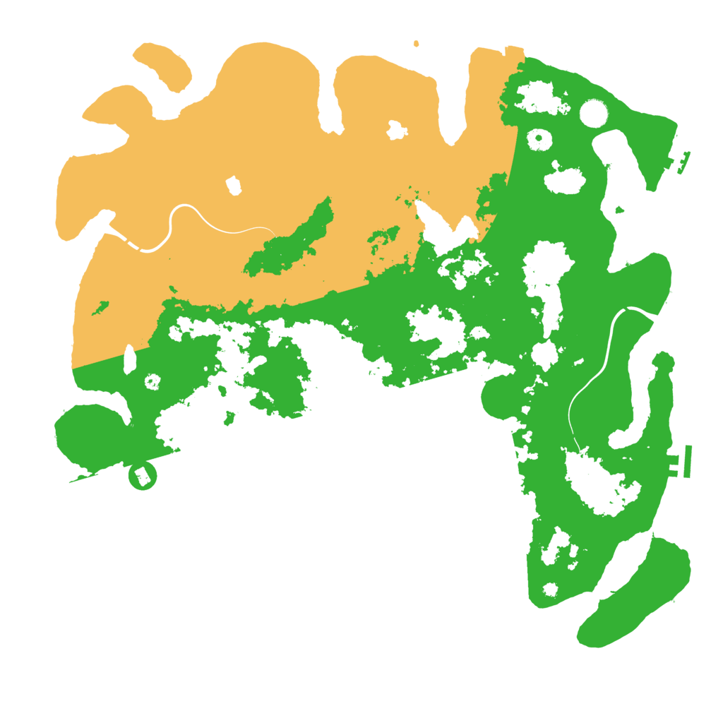 Biome Rust Map: Procedural Map, Size: 4500, Seed: 117072445