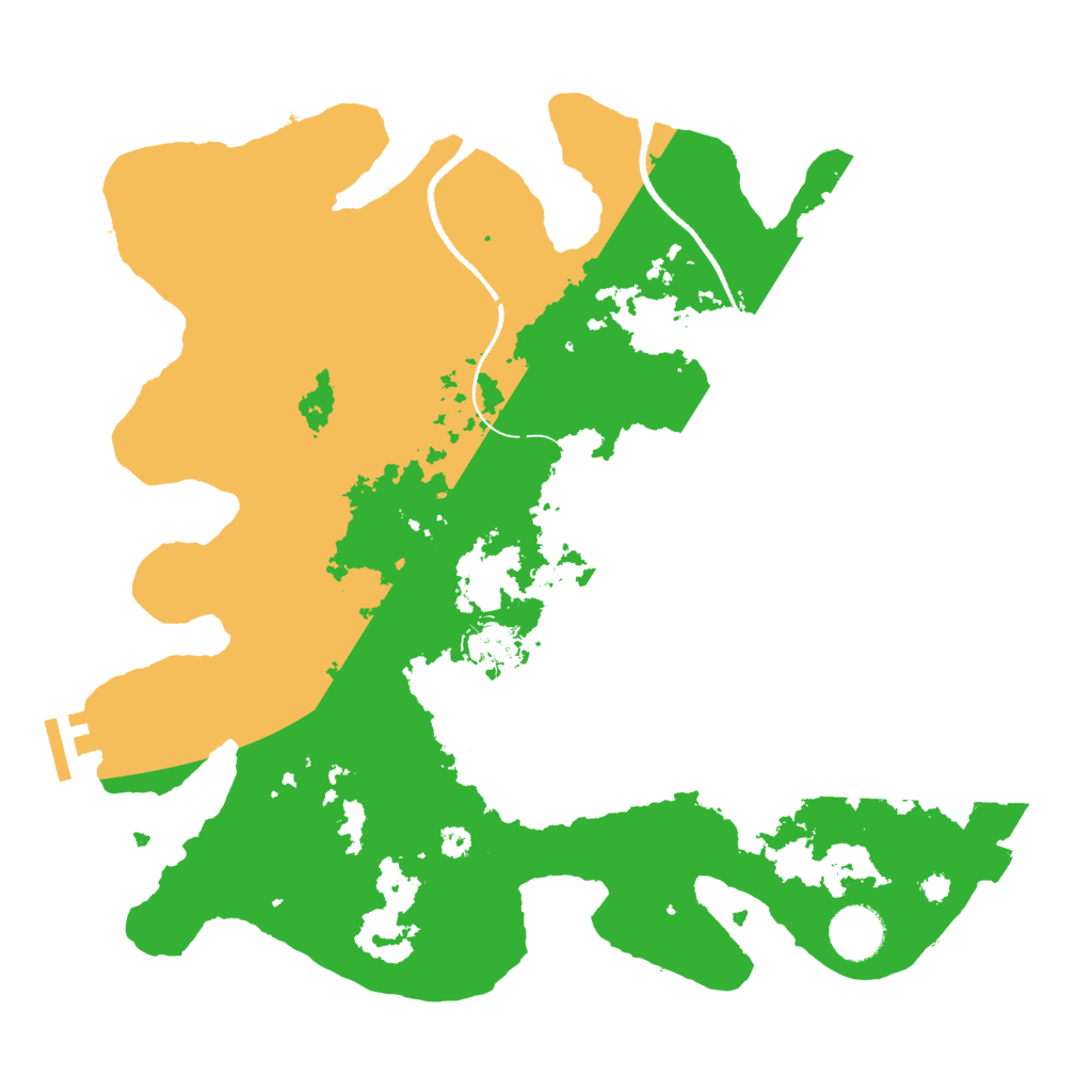 Biome Rust Map: Procedural Map, Size: 3500, Seed: 46229