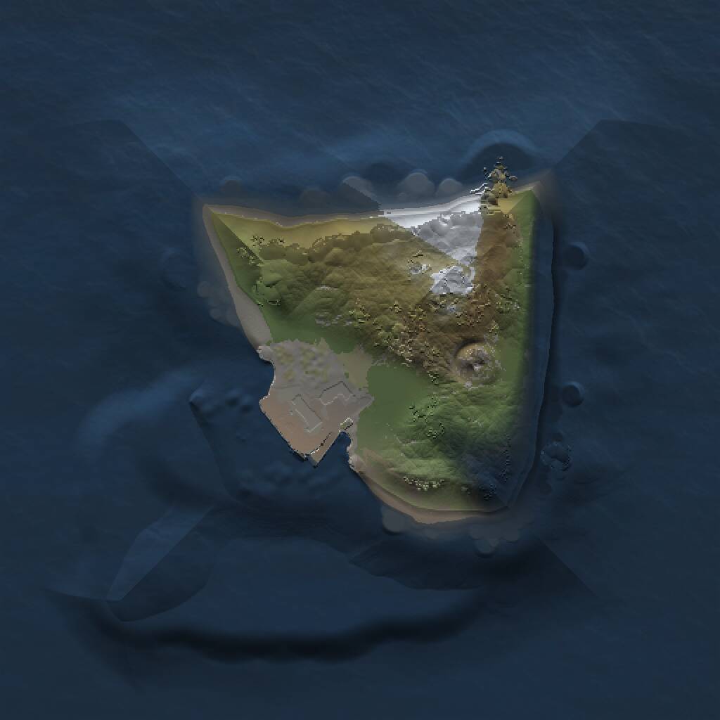 Rust Map: Procedural Map, Size: 1000, Seed: 185238163, 1 Monuments