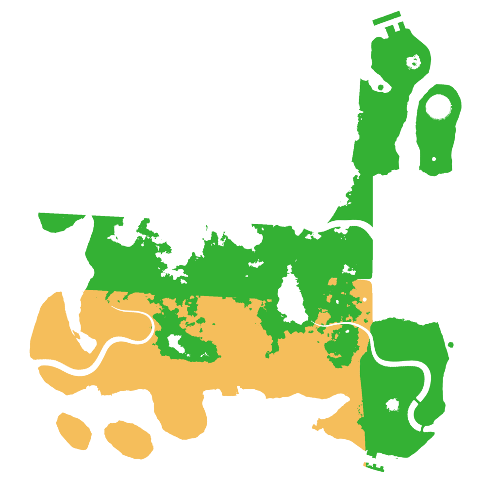 Biome Rust Map: Procedural Map, Size: 3500, Seed: 1638214243