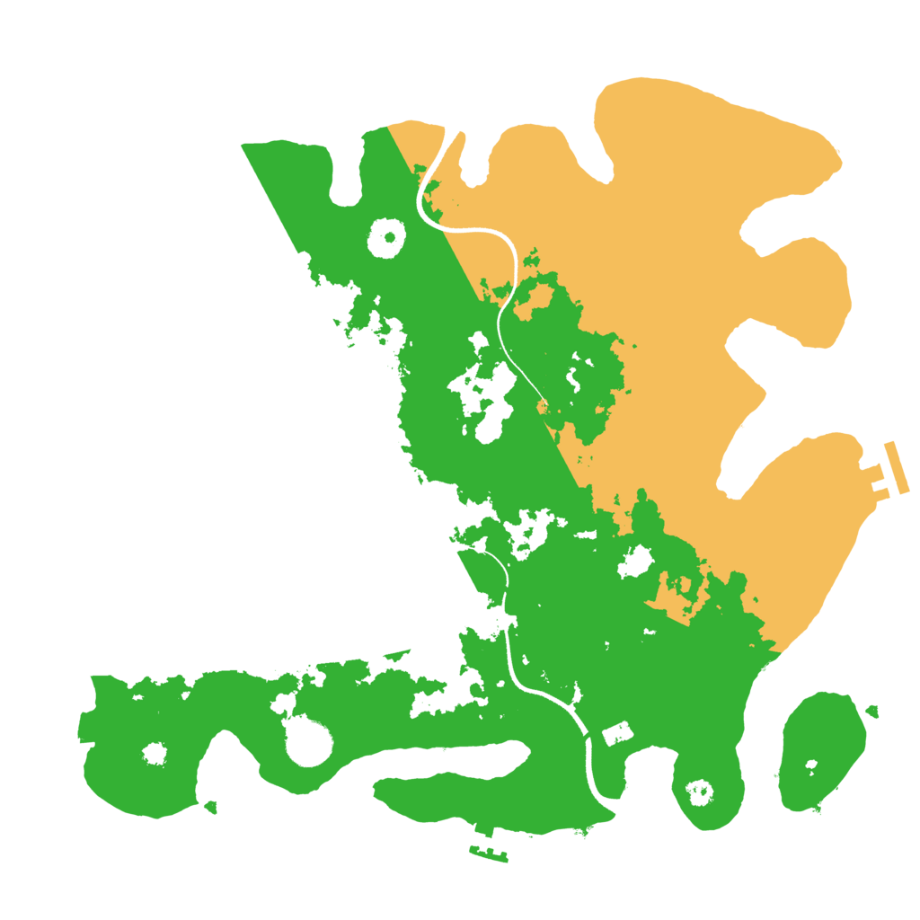 Biome Rust Map: Procedural Map, Size: 3500, Seed: 122731187