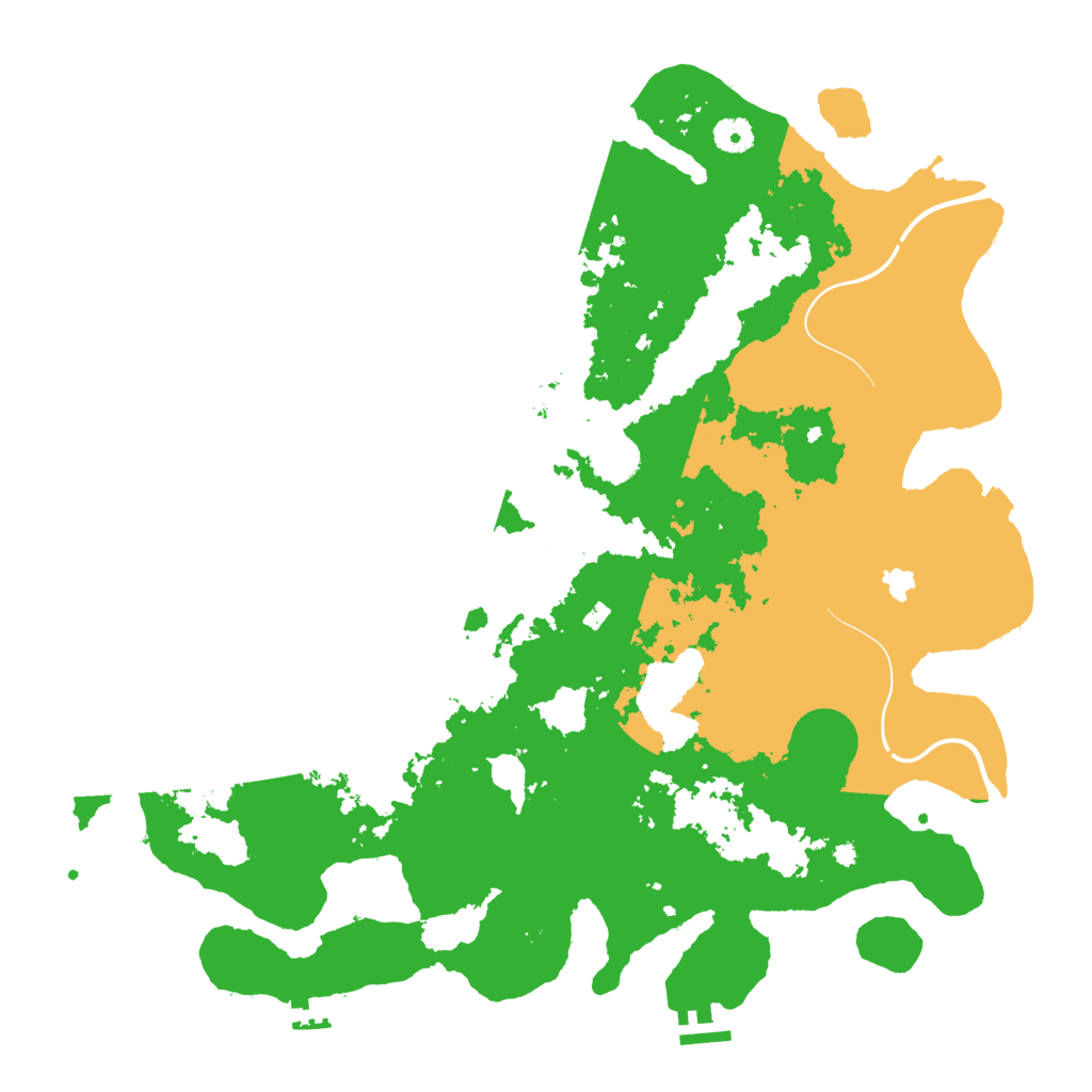 Biome Rust Map: Procedural Map, Size: 4300, Seed: 1127226291