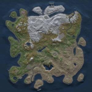 Thumbnail Rust Map: Procedural Map, Size: 4000, Seed: 1863625464, 14 Monuments