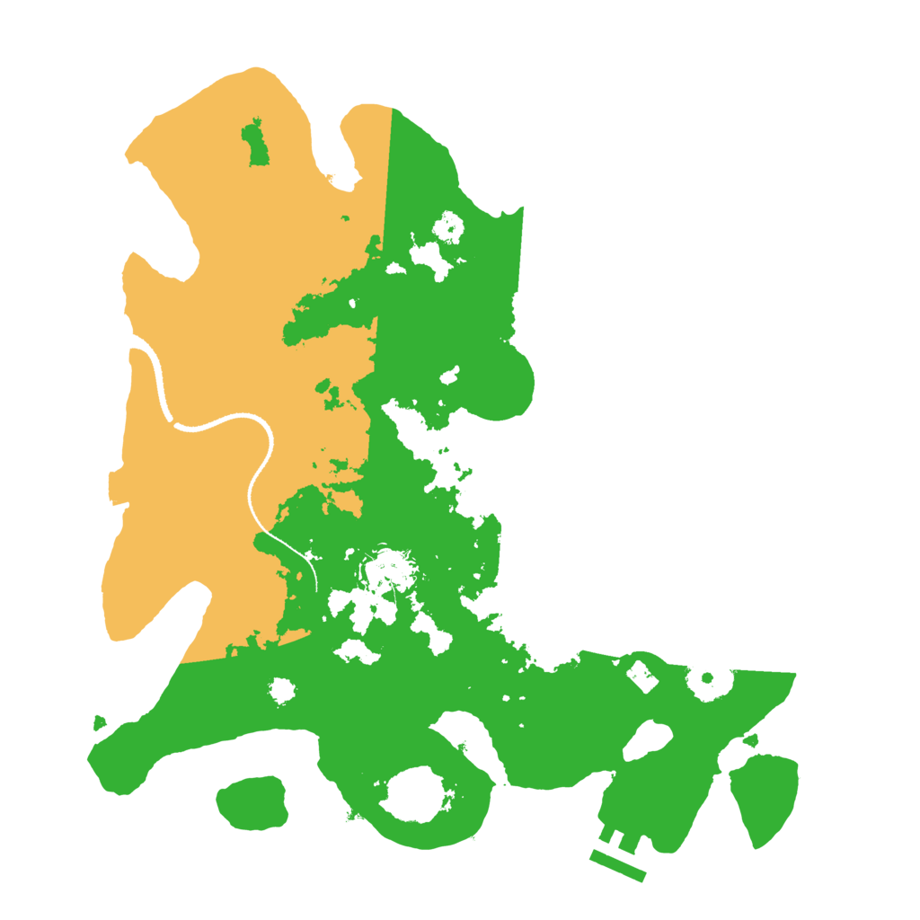 Biome Rust Map: Procedural Map, Size: 3200, Seed: 49979