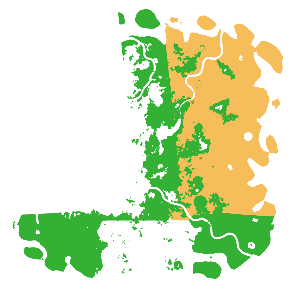 Biome Rust Map: Procedural Map, Size: 6000, Seed: 36672