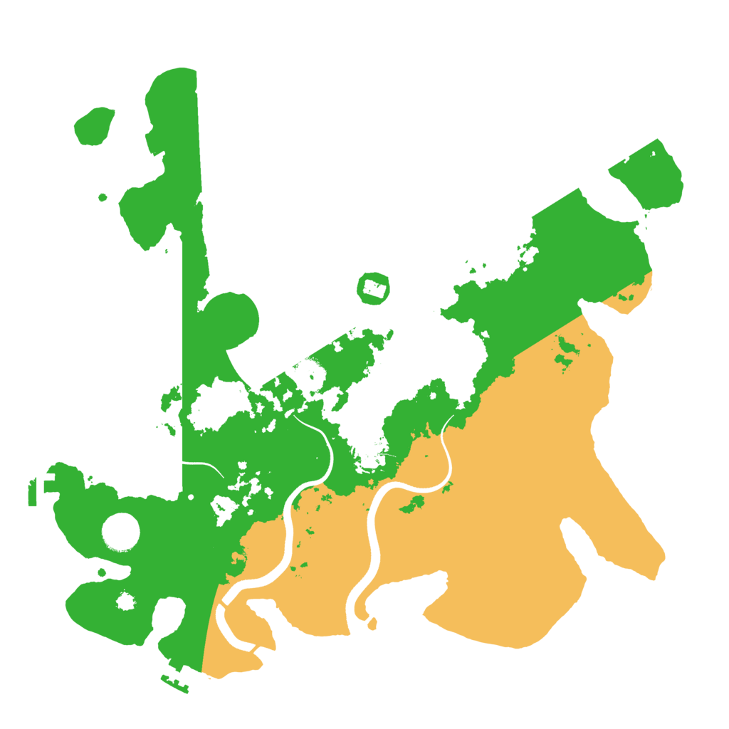 Biome Rust Map: Procedural Map, Size: 3600, Seed: 333443