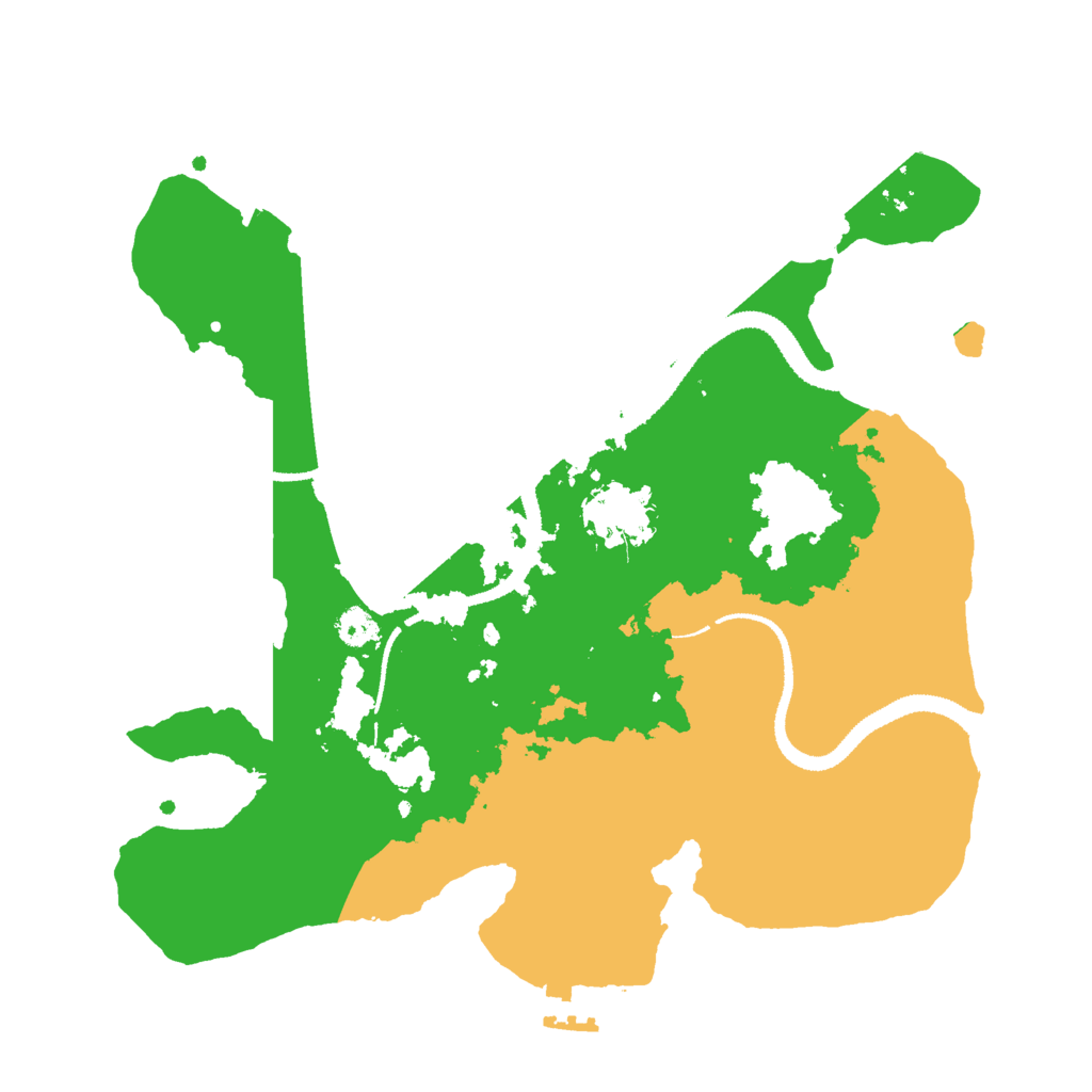 Biome Rust Map: Procedural Map, Size: 3000, Seed: 711530927