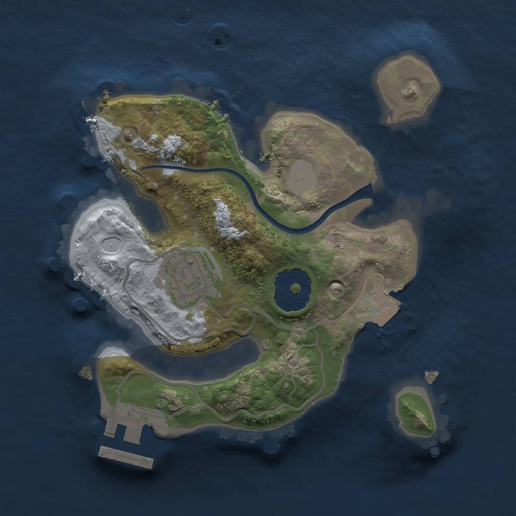 Rust Map: Procedural Map, Size: 1900, Seed: 7845123, 3 Monuments