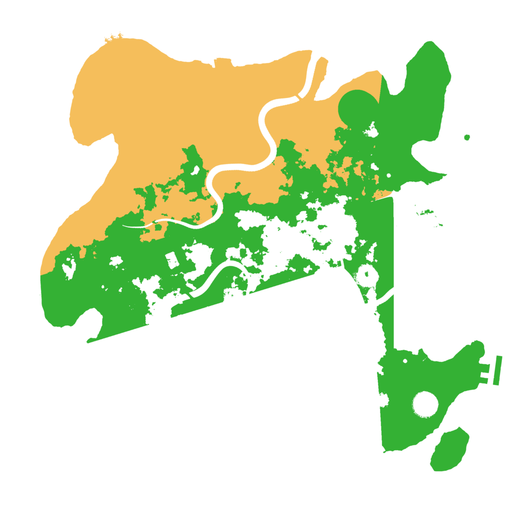Biome Rust Map: Procedural Map, Size: 3600, Seed: 990323