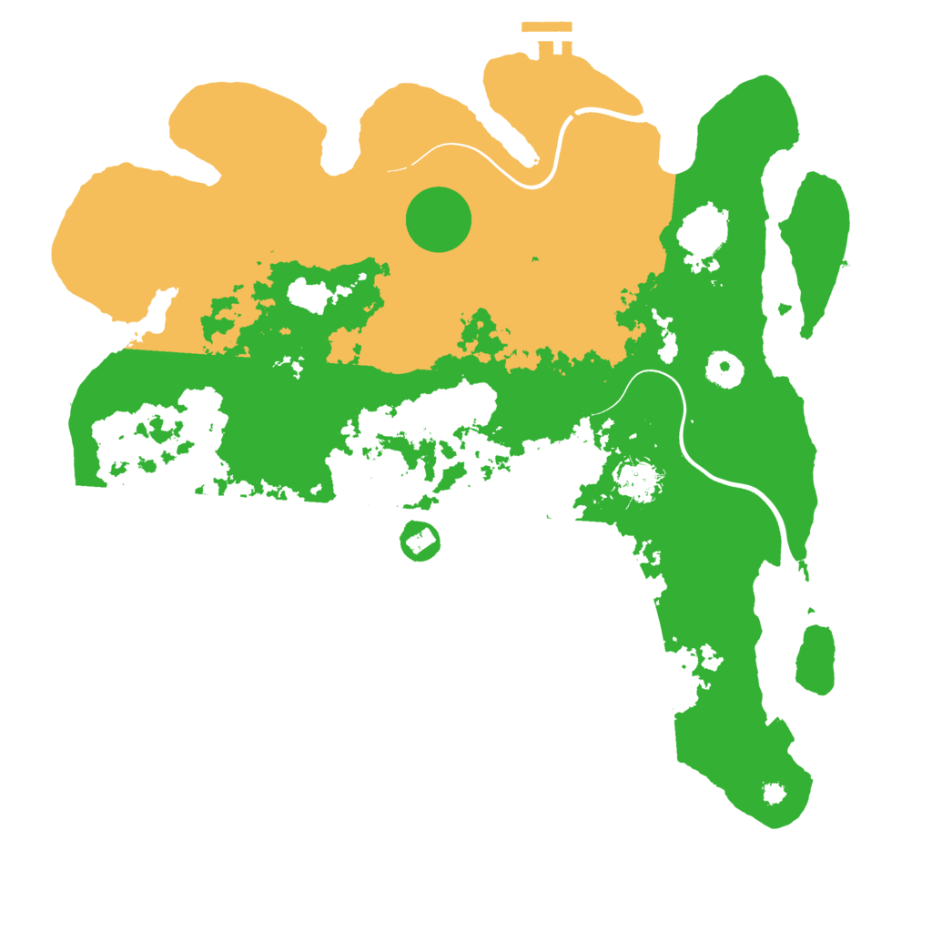 Biome Rust Map: Procedural Map, Size: 3750, Seed: 516004630