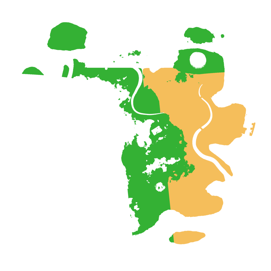 Biome Rust Map: Procedural Map, Size: 3000, Seed: 334937801