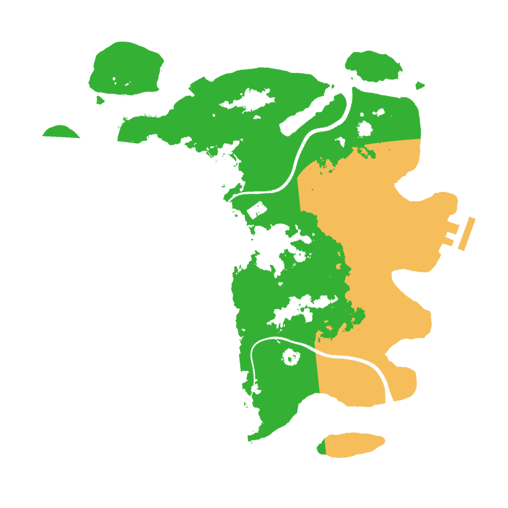 Biome Rust Map: Procedural Map, Size: 3000, Seed: 334937801