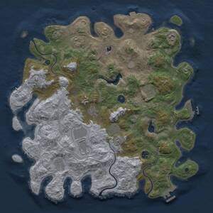 Thumbnail Rust Map: Procedural Map, Size: 4250, Seed: 689529901, 15 Monuments