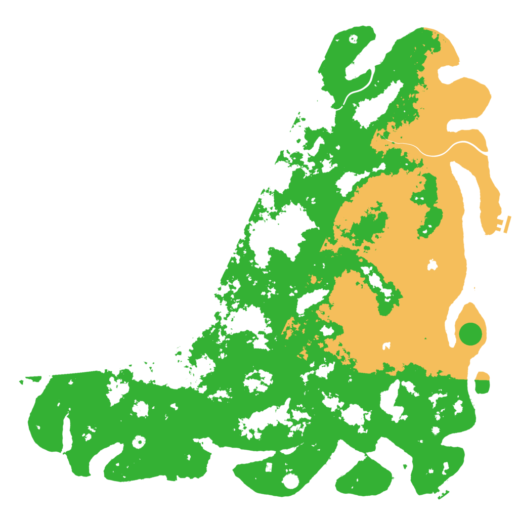 Biome Rust Map: Procedural Map, Size: 6000, Seed: 359603339