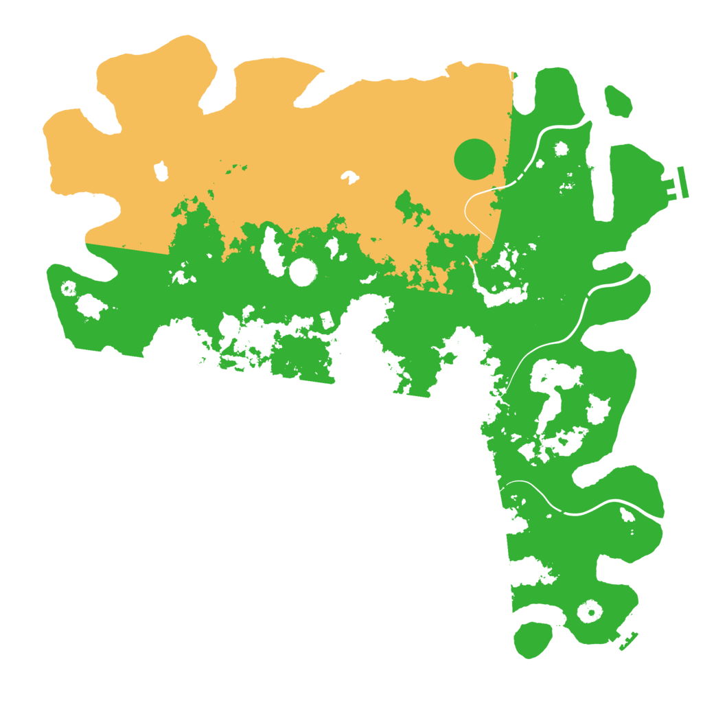 Biome Rust Map: Procedural Map, Size: 4500, Seed: 30125