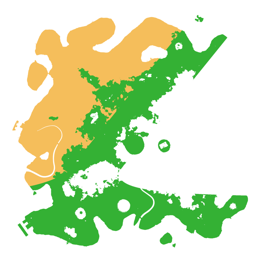 Biome Rust Map: Procedural Map, Size: 3700, Seed: 702178268
