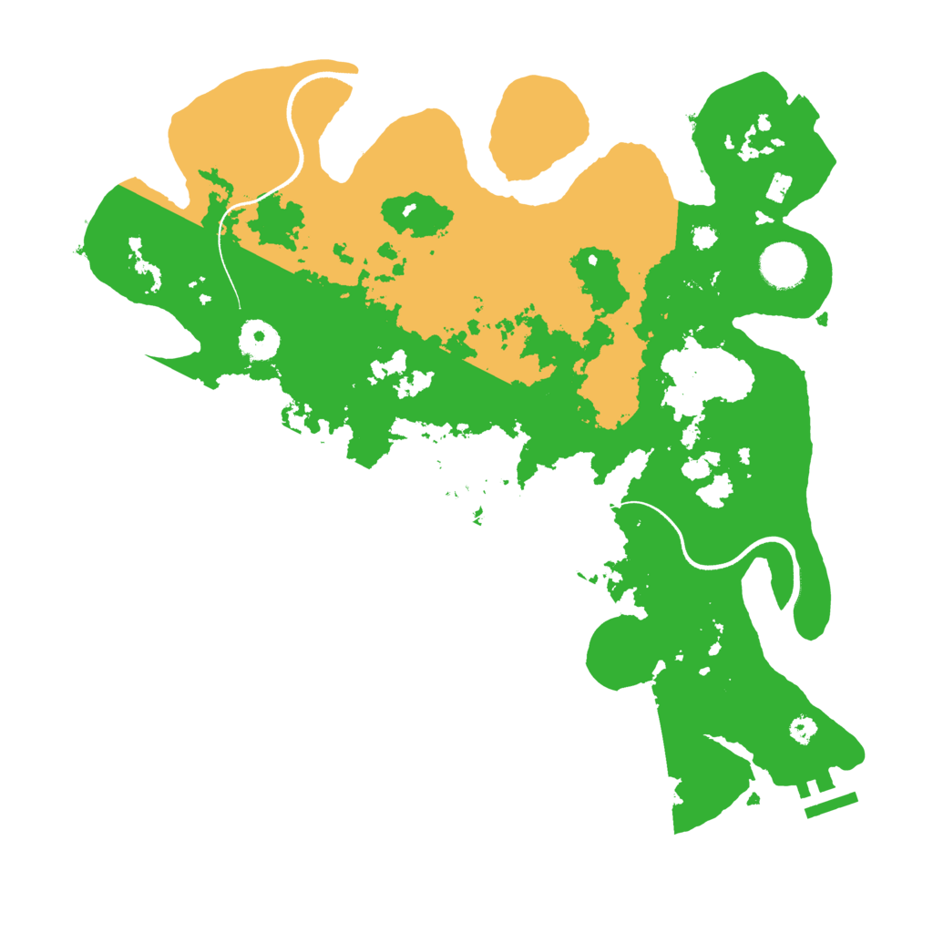Biome Rust Map: Procedural Map, Size: 3500, Seed: 669874543