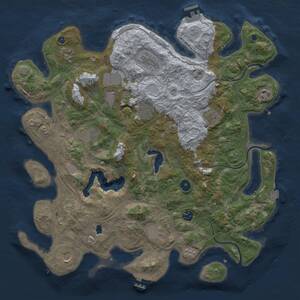 Thumbnail Rust Map: Procedural Map, Size: 4250, Seed: 2049642946, 17 Monuments