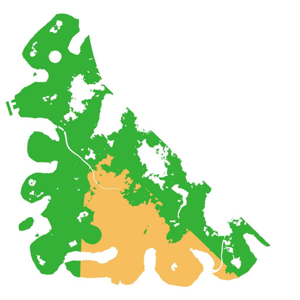 Biome Rust Map: Procedural Map, Size: 4250, Seed: 1304358713