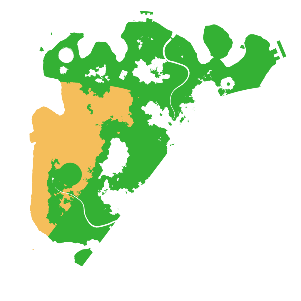 Biome Rust Map: Procedural Map, Size: 3500, Seed: 1975815906