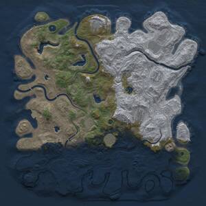 Thumbnail Rust Map: Procedural Map, Size: 4500, Seed: 1493485890, 15 Monuments