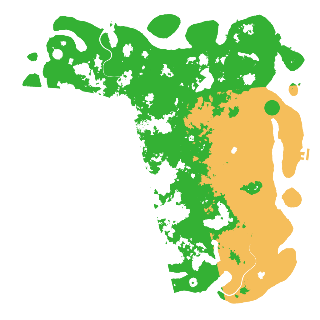 Biome Rust Map: Procedural Map, Size: 5500, Seed: 2025010401