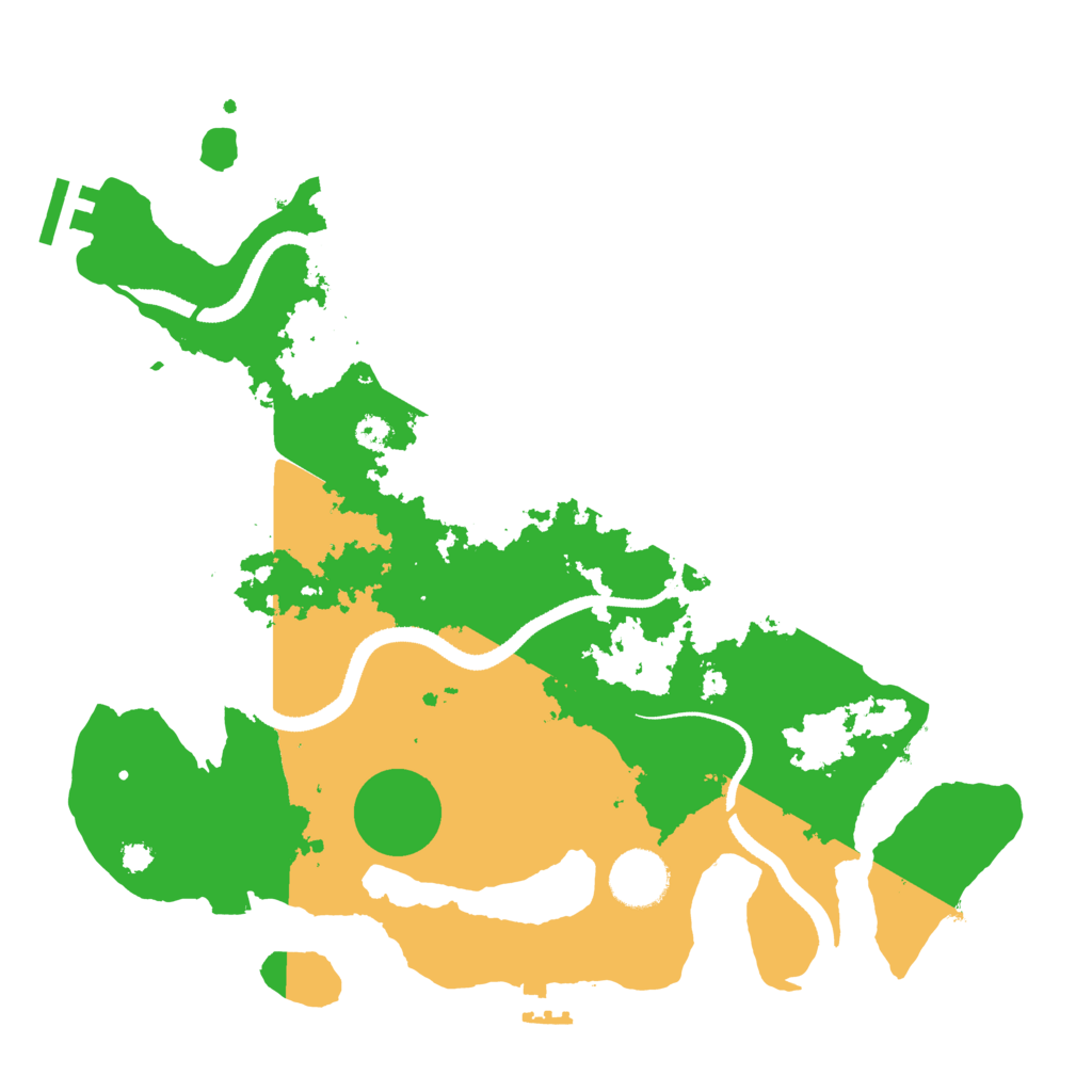 Biome Rust Map: Procedural Map, Size: 3300, Seed: 399203976