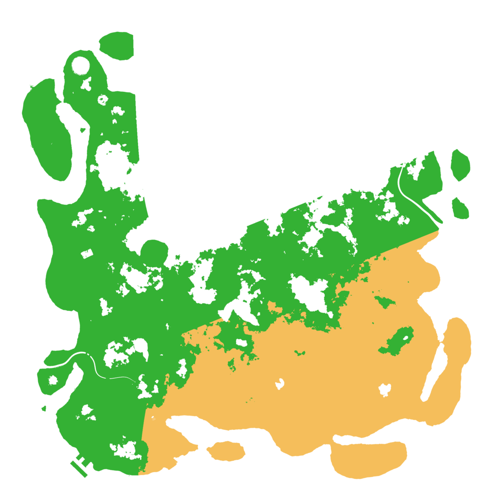 Biome Rust Map: Procedural Map, Size: 4909, Seed: 5
