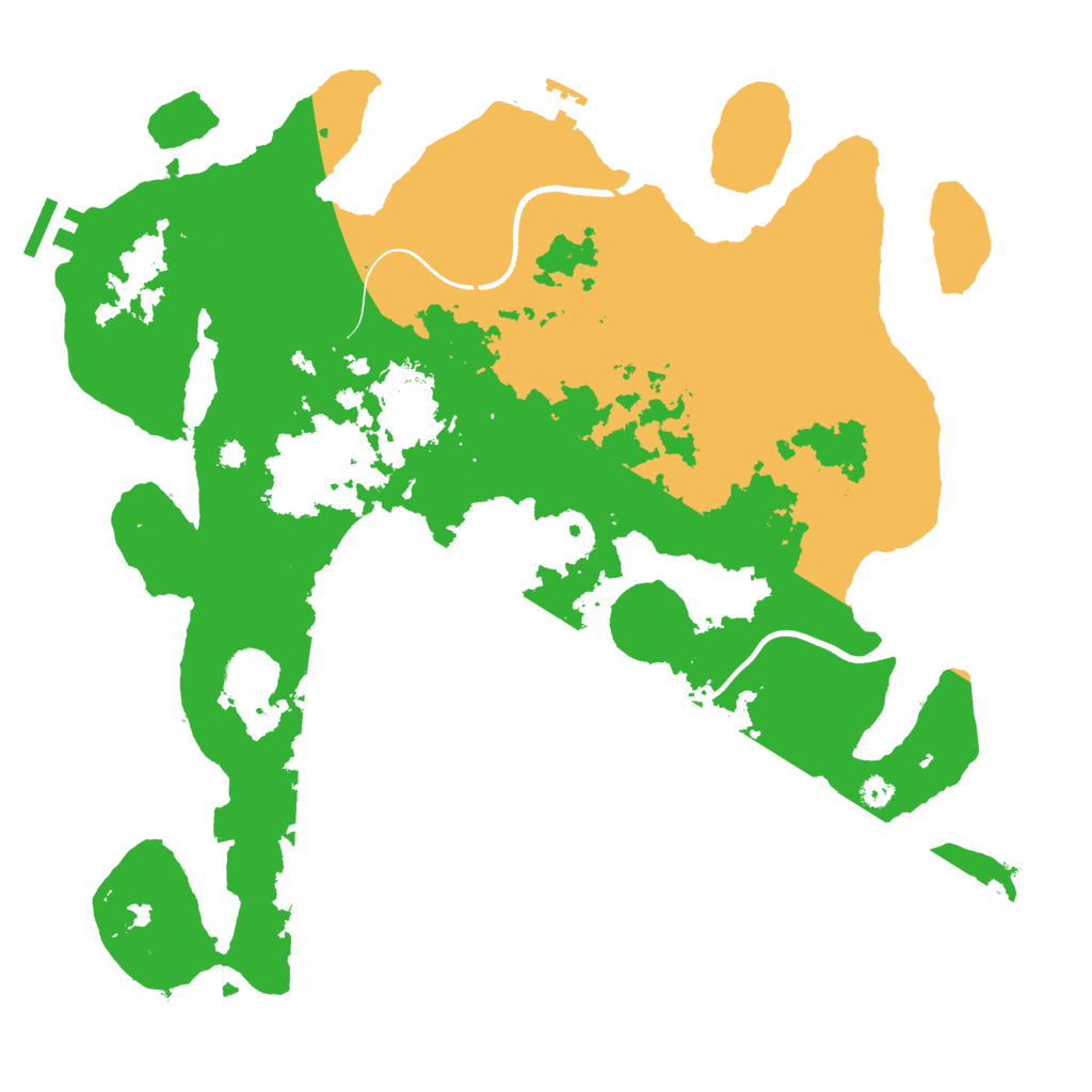 Biome Rust Map: Procedural Map, Size: 3650, Seed: 84663556