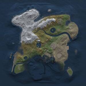 Thumbnail Rust Map: Procedural Map, Size: 2500, Seed: 483700098, 9 Monuments