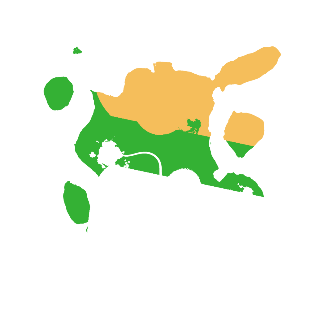 Biome Rust Map: Procedural Map, Size: 2000, Seed: 121488