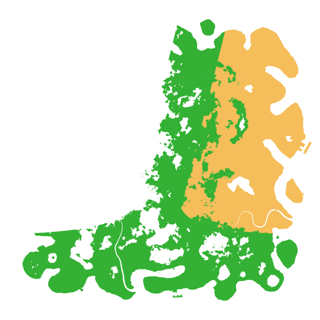 Biome Rust Map: Procedural Map, Size: 5000, Seed: 1329069142