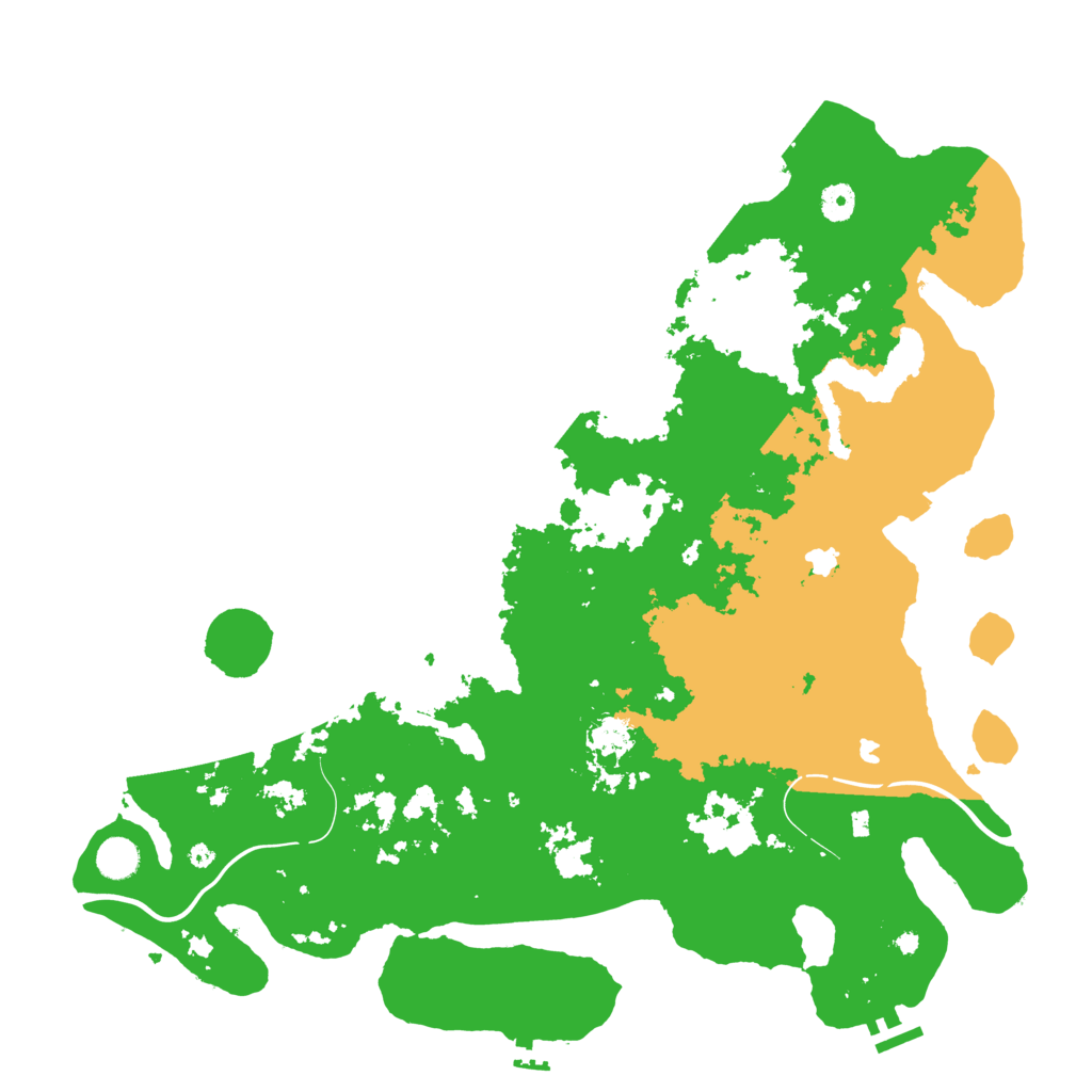 Biome Rust Map: Procedural Map, Size: 4500, Seed: 1368133361