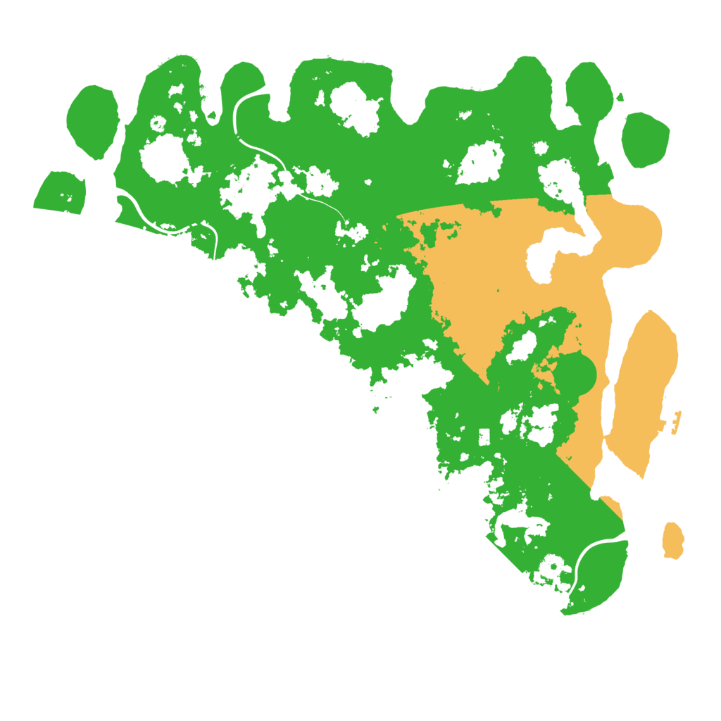 Biome Rust Map: Procedural Map, Size: 4500, Seed: 33516